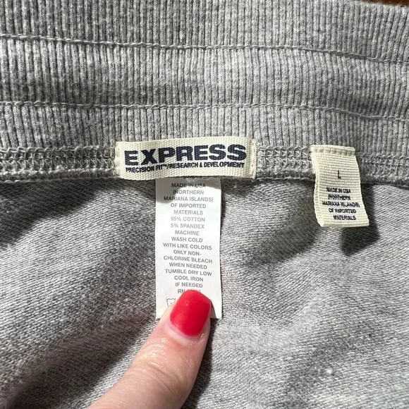 Express Y2K Cotton Mini Skirt Sz L - Picture 6 of 10